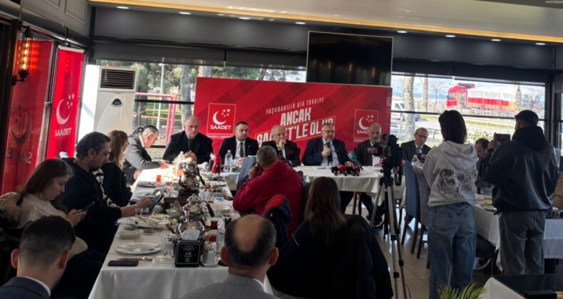 SAADET PARTİSİ MİLLETVEKİLİ NECMETTİN ÇALIŞKAN TRABZON BASINIYLA BULUŞTU